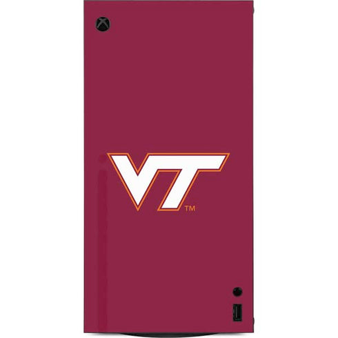 Virginia Tech University Maroon XBox Series X Digital Edition Console Skin